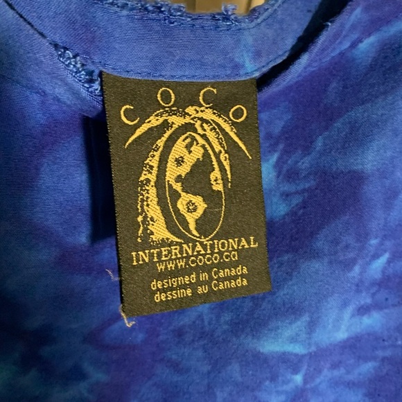 Marbled blue tank - Picture 2 of 2